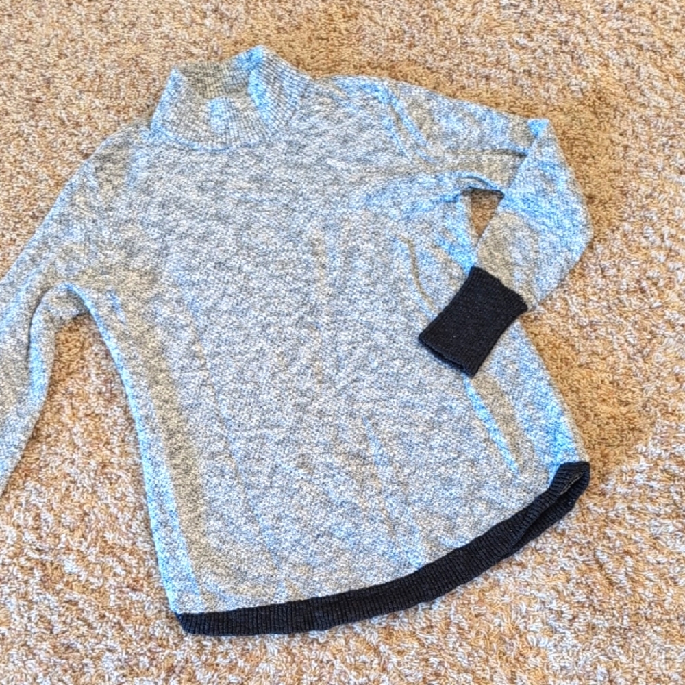 Cozy Gray Turtleneck Sweater